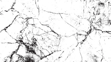 cracked concrete wall covered with gray cement texture as background, Vector the cracks concrete texture white and black.
