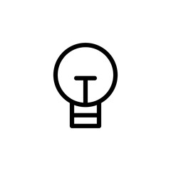 light bulb icon vector template