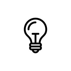 light bulb icon vector template