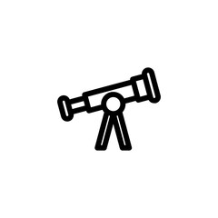 telescope icon vector template design 