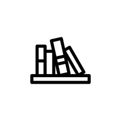 bookshelf icon vector template design