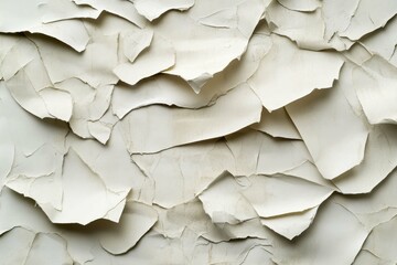 Crumpled beige paper creates a textured background for creative design and artistic projects