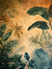 Tropical Plants Wall Mural