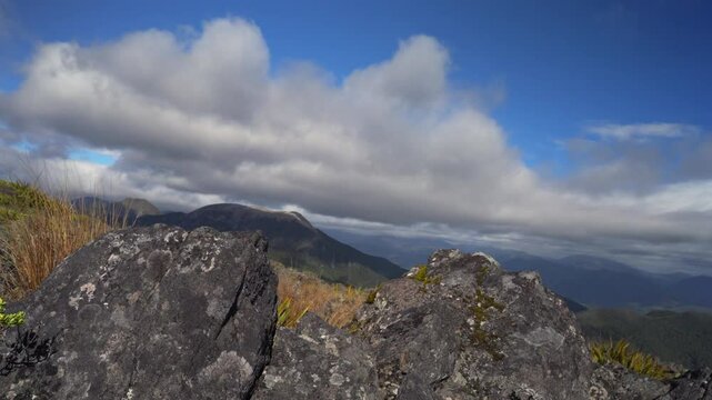 Motionlapse Timelapse of clouds moving over mountains, from the top end of New Zealands Southern Alps