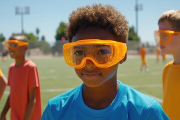 Protective Eyewear Demonstration for Sports Eye Safety Awareness Month