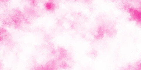 Grunge pastel and soft Pink Watercolor abstract background, soft pastel blush pink grungy watercolor paper texture, beautiful and colorful pink clouds texture with stains, pink cloud sky on art paper.