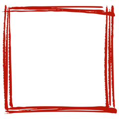 手描きの線のフレームのイラスト