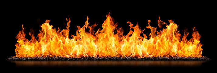 Flames dancing vividly fire visuals abstract art dark background dynamic viewpoint heat and energy concept