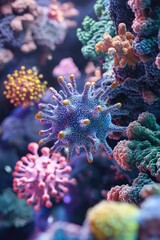 Fototapeta premium Close-up of colorful coral