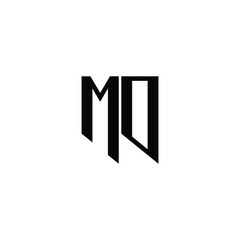 MO monogram logo design letter text name symbol monochrome logotype alphabet character simple logo