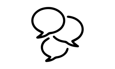 Chat Bubble Icon. Chat, message, message, sms, chat, chatting, talk line icon vector illustration