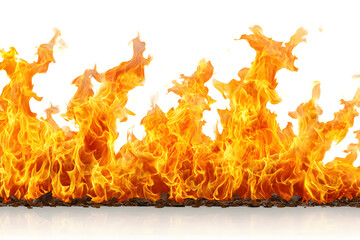 Obraz premium Fierce flames erupt natural disaster fire image studio environment close-up view destruction concept