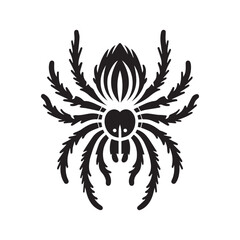2d tarantula logo with white background