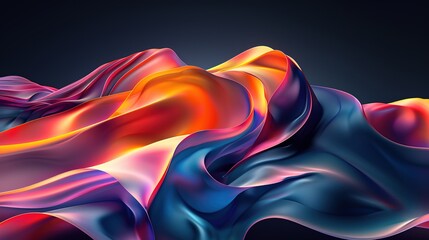 Fototapeta premium _Abstract_rainbow-colored_background_black_gradient_