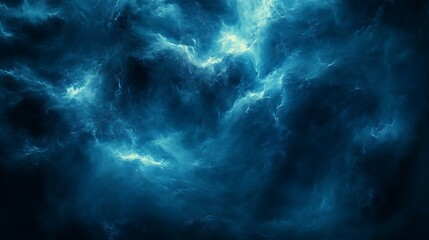 Fototapeta premium Abstract Blue Swirling Water Deep Ocean Image