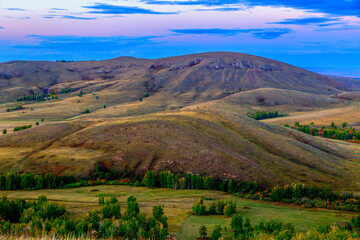 Fototapeta premium Karamurun-tau is a picturesque mountain range of the Orenburg region.