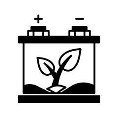 eco accu solid icon