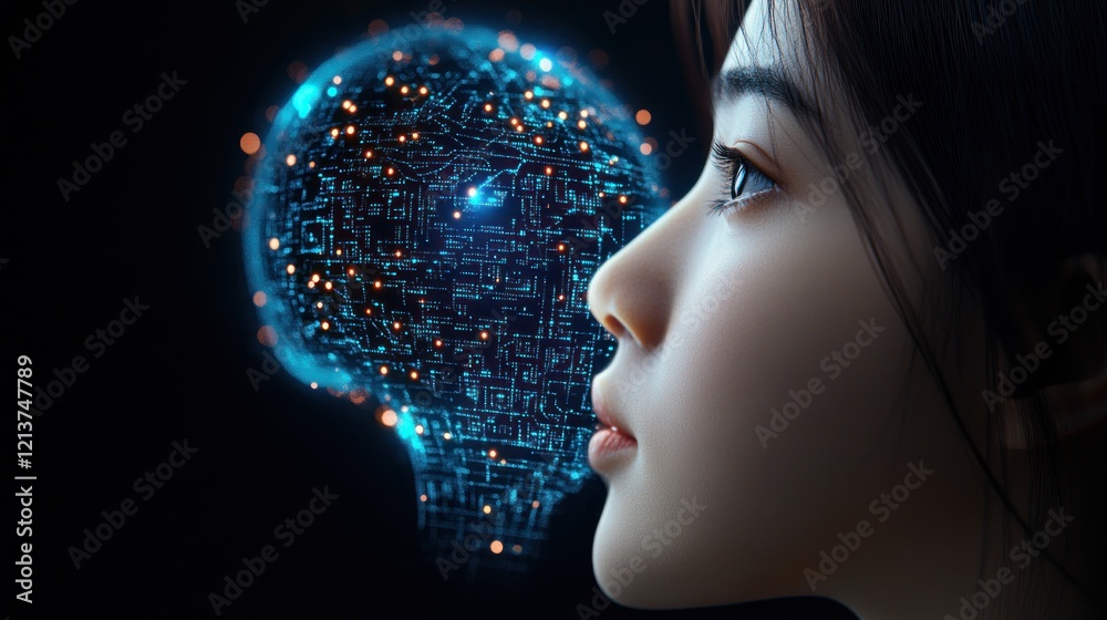 Poster exploring the intersection of ai and human creativity