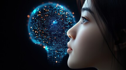 Obraz premium Exploring the Intersection of AI and Human Creativity
