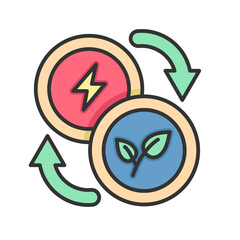 power plant coin filled icon