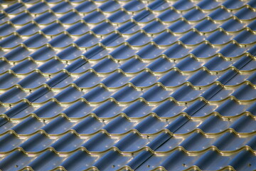 Roof of a new private house on a summer day