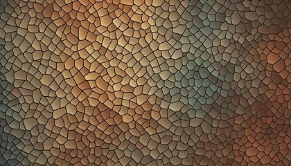 Abstract Brown and Beige Cracked Stone Texture