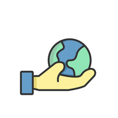 earth care filled icon