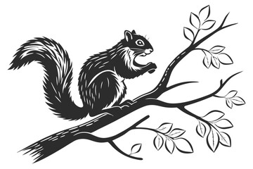 black and white squirrel