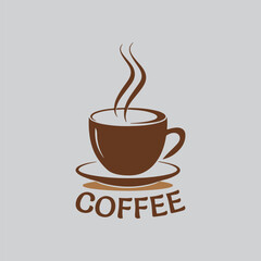 Creative coffee logo design shop tea