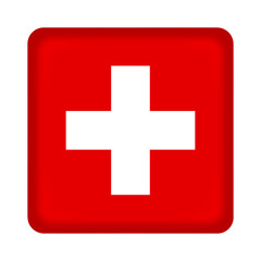 Switzerland flag cube pin and badge