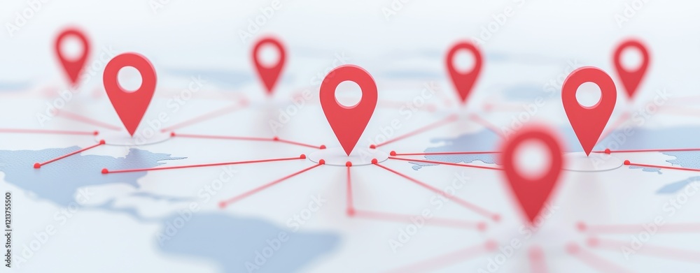 Aufkleber Geolocation and Mapping Technology Overview