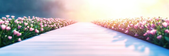 Transformational journeys lead along blossoming paths inviting adventurous exploration of natures beauty and the essence of change