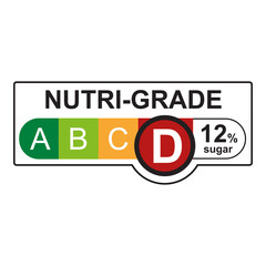 NUTRI SCORE, nutri grade label sticker