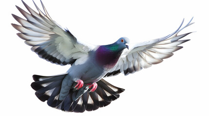 Obraz premium pigeon isolated on white transparent background,generative ai