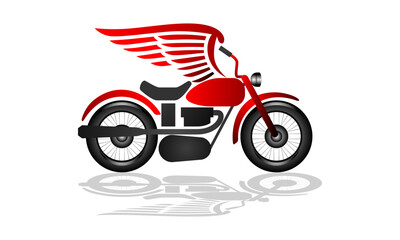 Adventure Motorcycle Vector Logo 