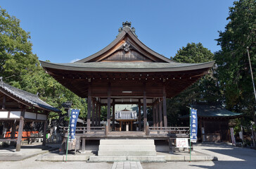 Obraz premium 伊豆神社 拝殿 滋賀県大津市本堅田