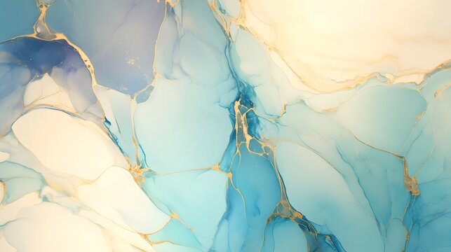 Colorful marble and ink texture close-up, ideal for wall prints or design purposes