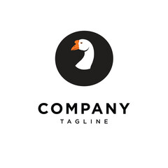 Letter O Goose Logo Icon Vector