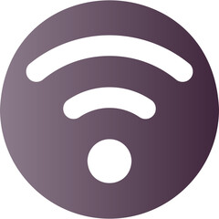 Simple vector icon wi fi