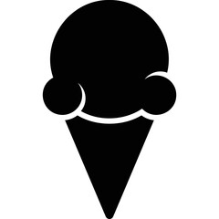 Simple vector icon ice cream