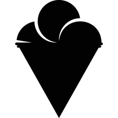 Simple vector icon ice cream
