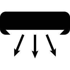 Simple vector icon air conditioning
