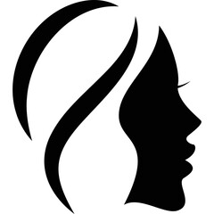 Simple vector icon girl