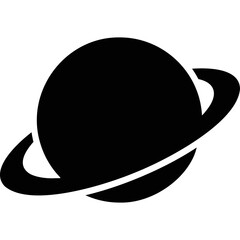 Simple vector icon planet
