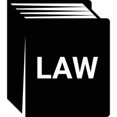 Simple vector icon law
