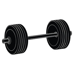 dumbbell isolated on white background