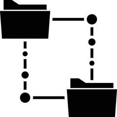 Simple vector icon data exchange