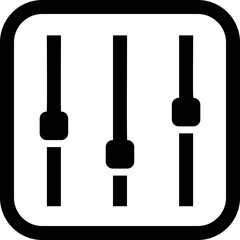 Simple vector icon music equalizer
