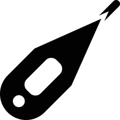 Simple vector icon thermometer
