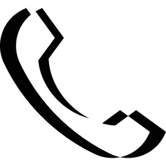 Simple vector icon telephone receiver